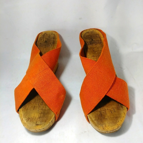 Lucky Brand Miller 2 cork wedge peep toe - Picture 7 of 13